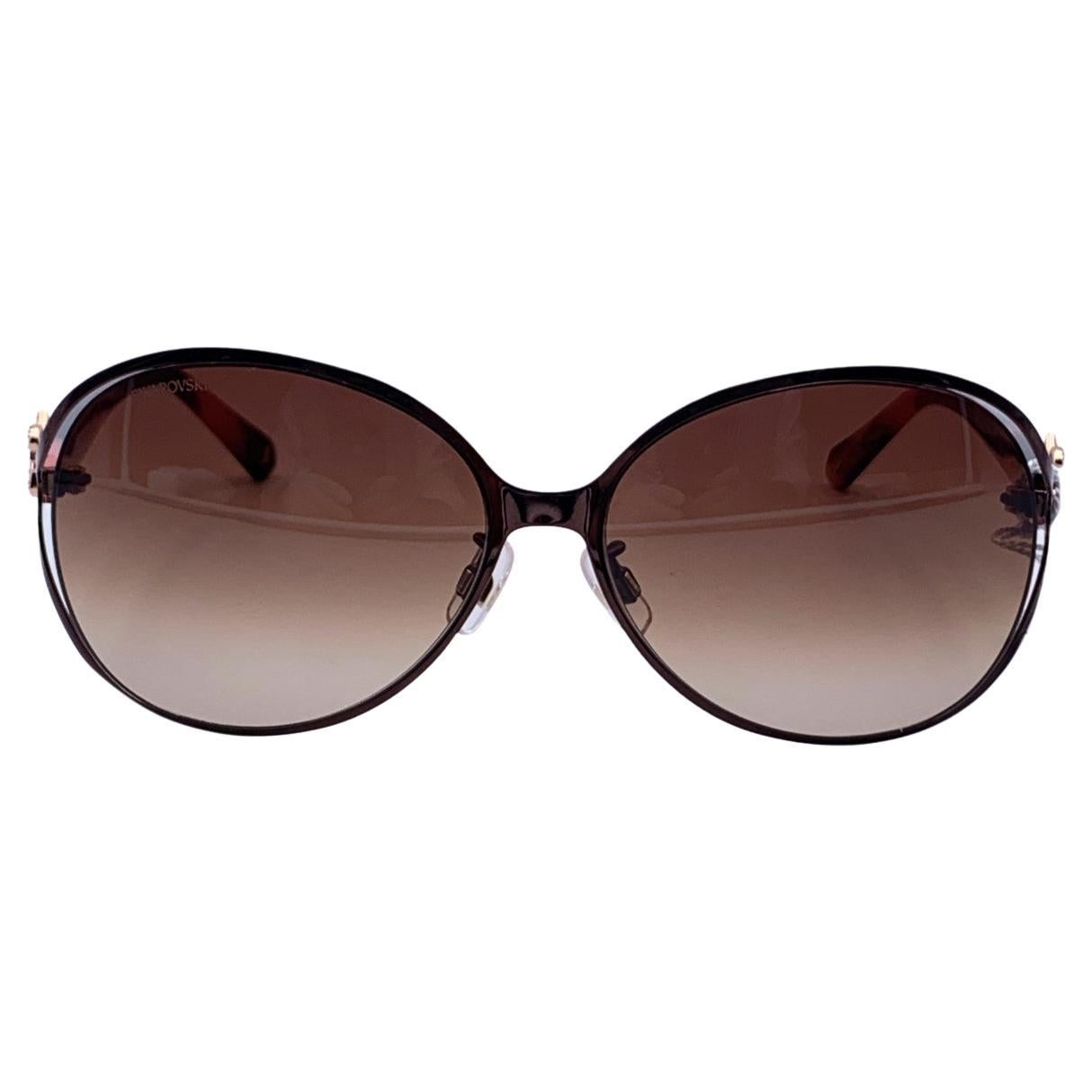 Swarovski Brown Metal Sunglasses SK 241-K with Crystals 60/15 140mm