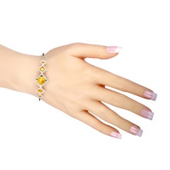 Swarovski Carina Sunflower Aber Crystal Medium Bangle Bracelet