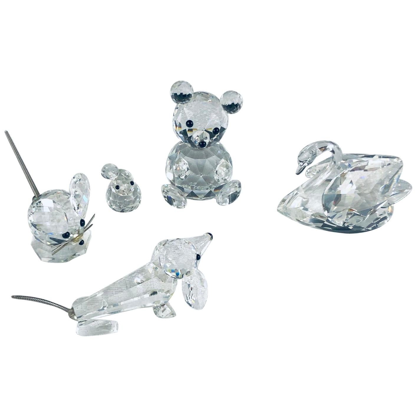 Swarovski Crystal Animal Figurines Set of 5 at 1stDibs | crystal animals, swarovski  animal figurines, swarovski crystal animals