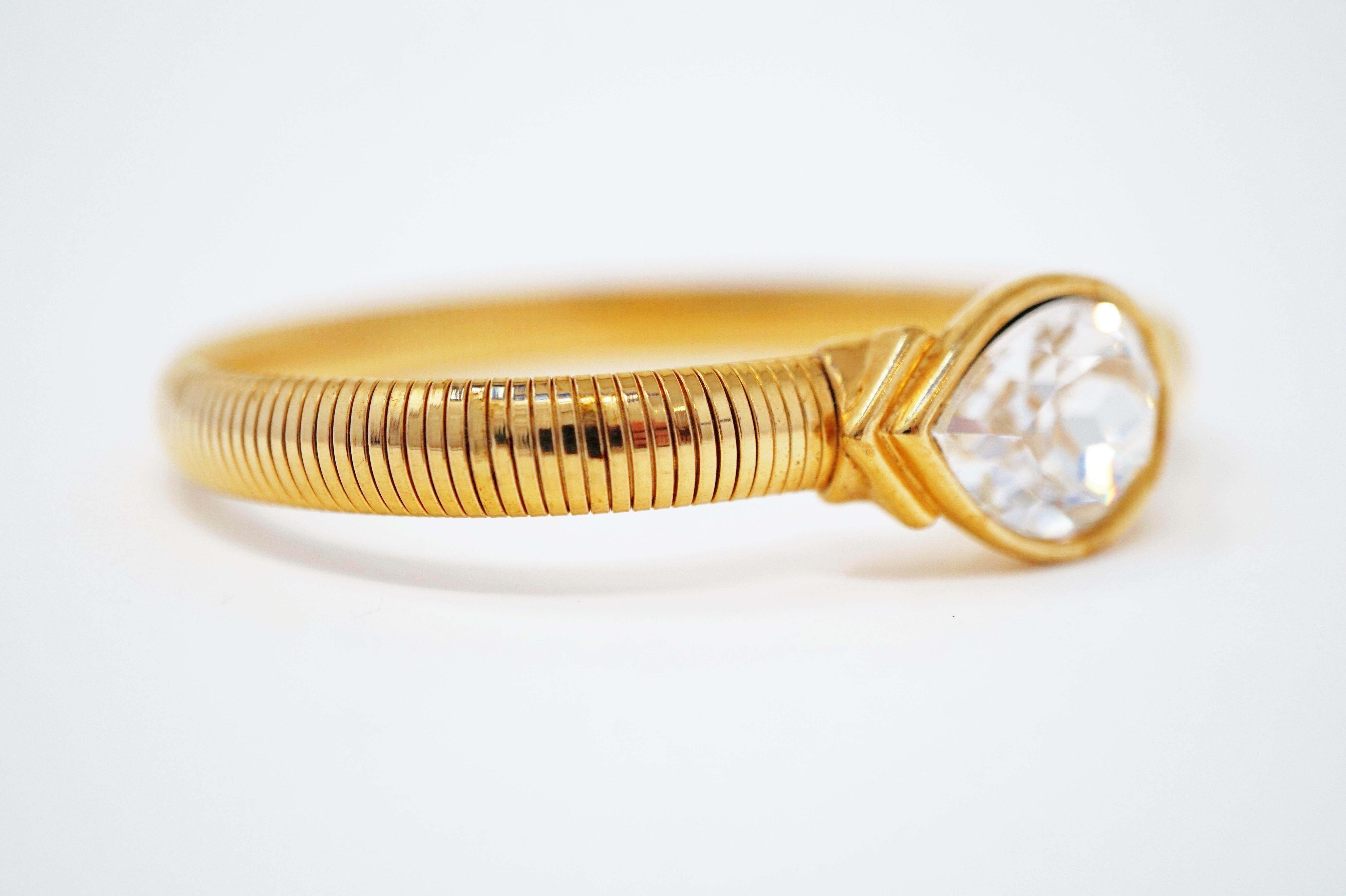 Modern Swarovski Crystal Bracelet by Trifari, Signed, circa 1980