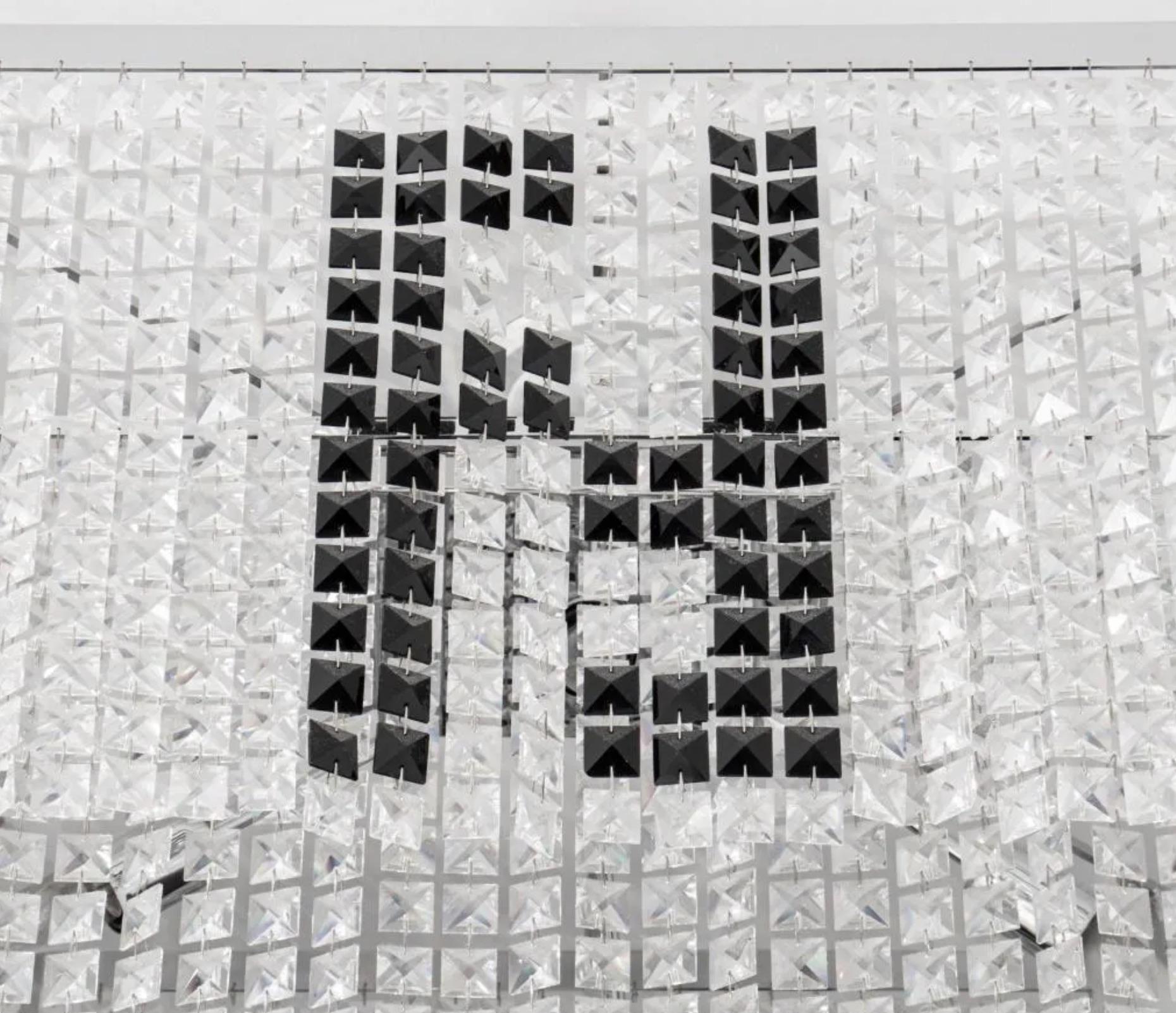 Acciaio inossidabile Lampadario in cristallo Swarovski di Fendi Casa in vendita