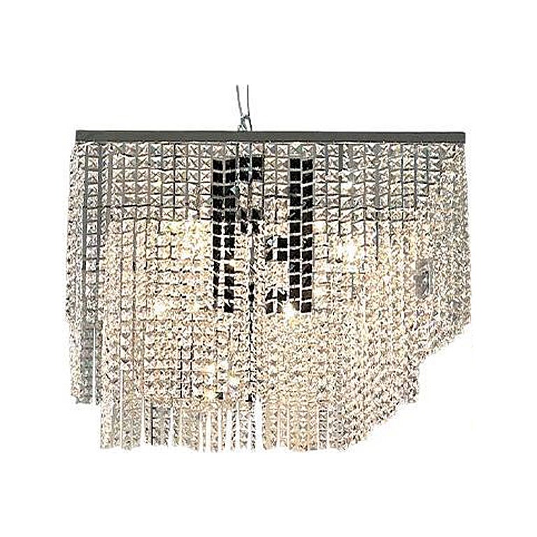 Swarovski Crystal Chandeliers by Fendi Casa, a pair