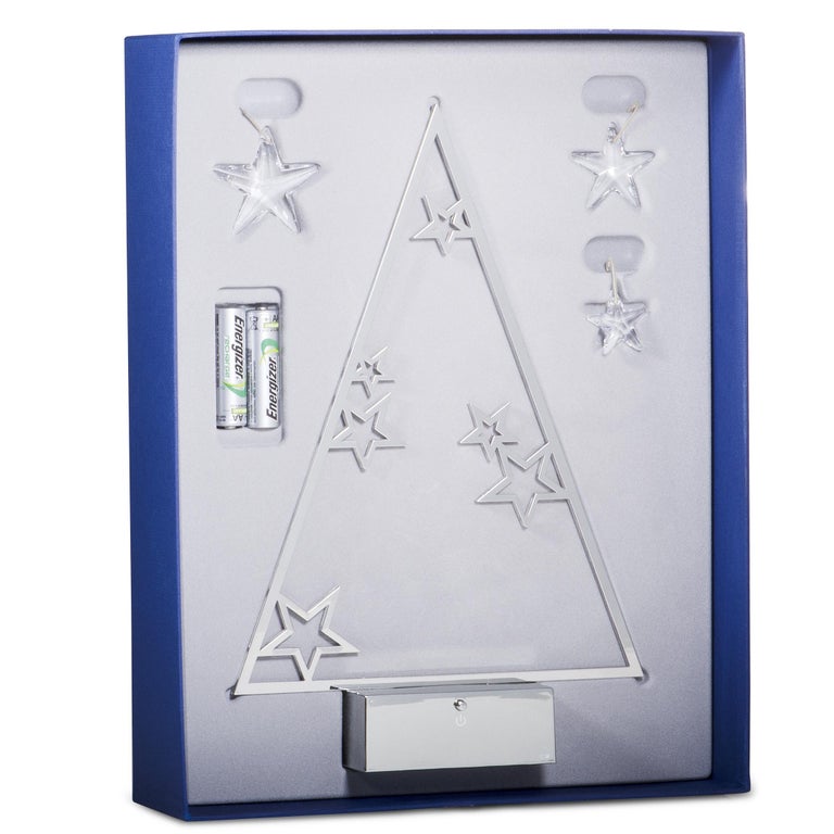 Swarovski Crystal Christmas Tree Display and Ornaments For Sale at 1stdibs