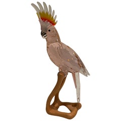 Figura di uccello cacatua in cristallo Swarovski