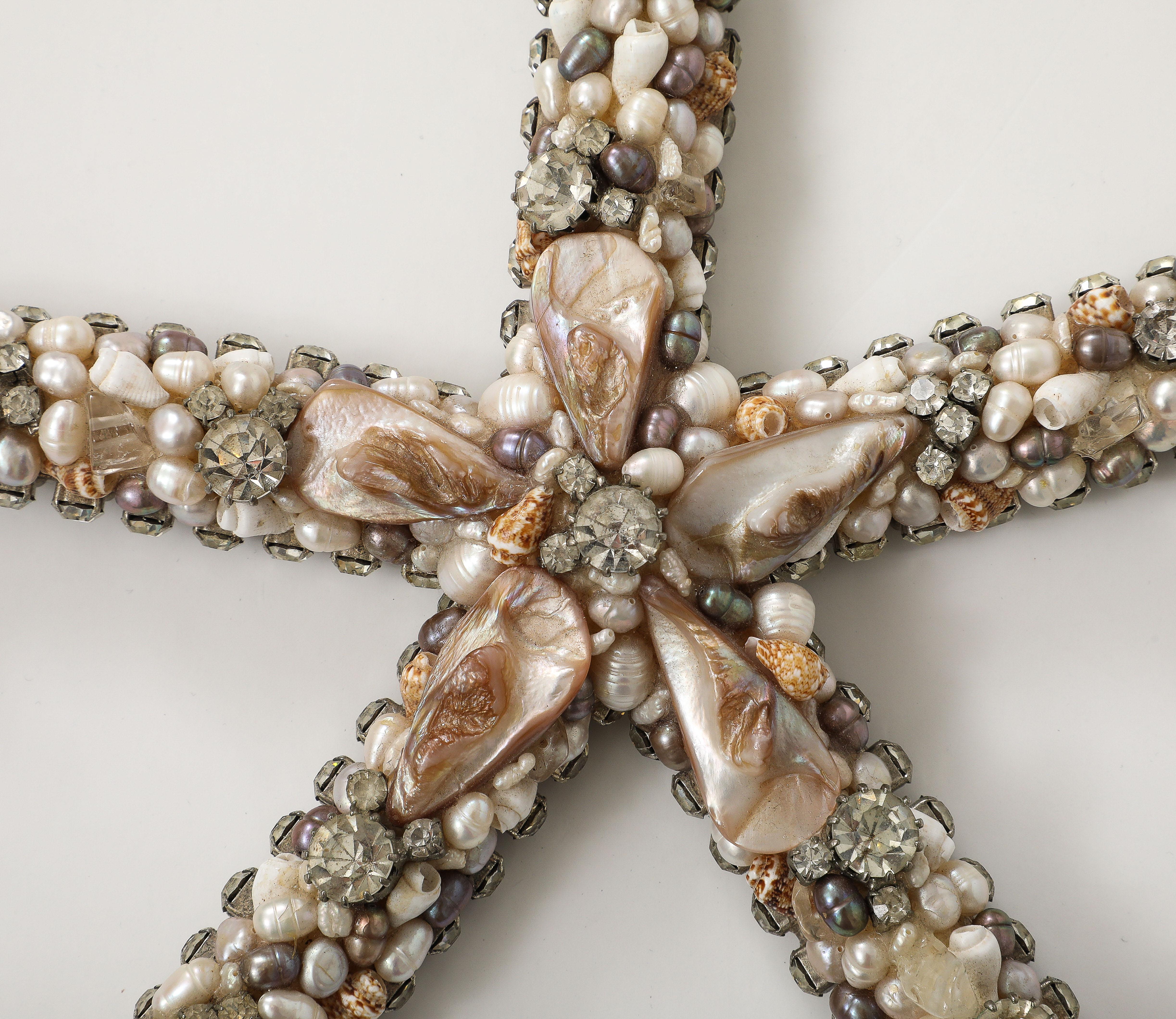 Late 20th Century Swarovski Crystal Encrusted Starfish by Douglas Cloutier For Sale