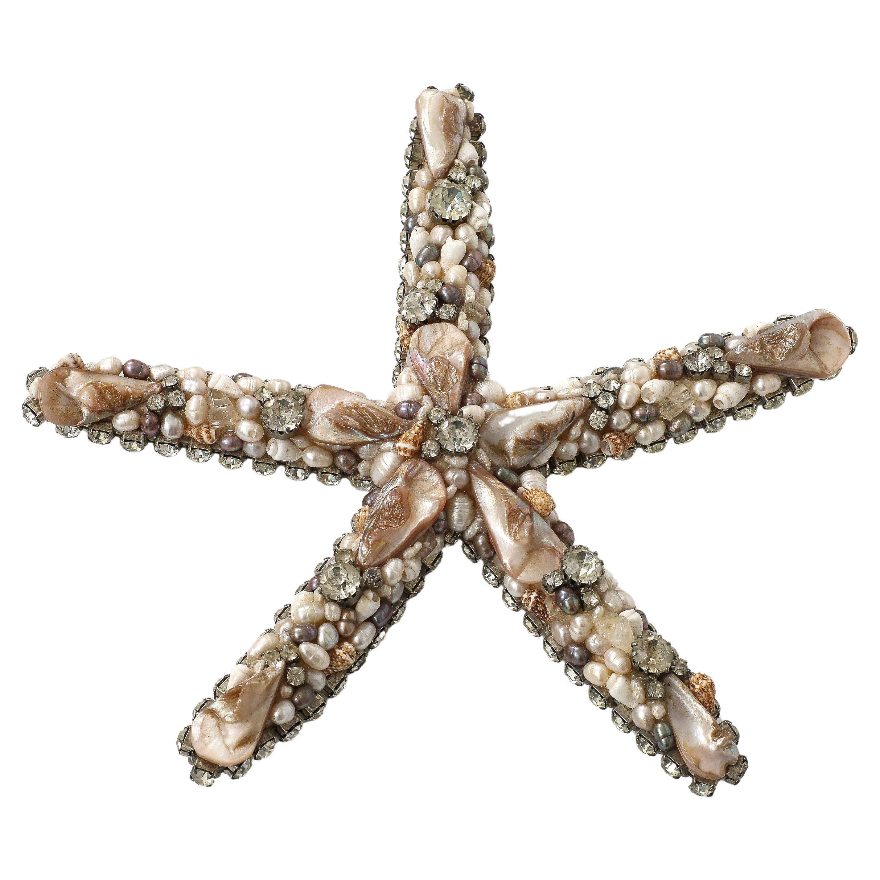Swarovski Crystal Encrusted Starfish by Douglas Cloutier For Sale