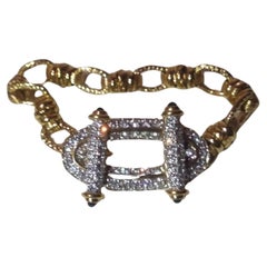 Swarovski Crystal Goldstone Bracelet with Swarovski Crystals