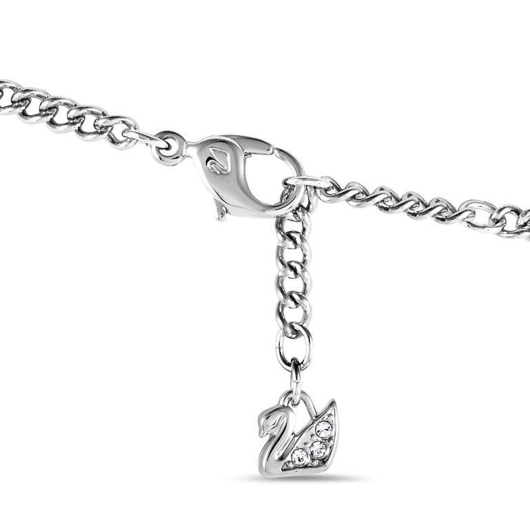 Swarovski Diana Halskette aus durchsichtigem und rosa Kristall 1