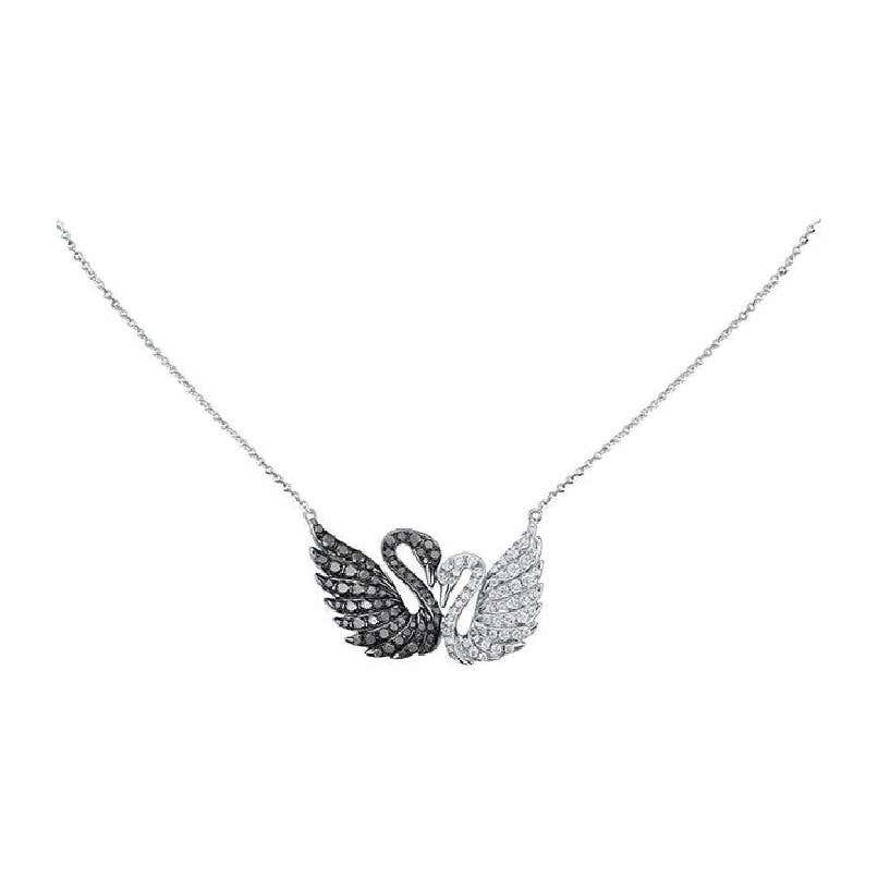 Swarovski swan pearl necklace Clearance