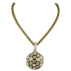  Swarovski Drop Necklace Bezel Crystal & Enamel Pendant New, Never Worn 
