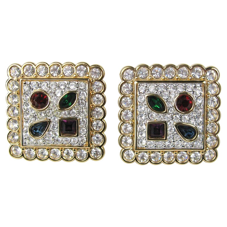 Boucles D'oreilles Carrées Motif Escargot Argent - Marque Dolce Vita - Neuf Jamais Portées