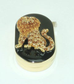 SWAROVSKI Emaille & Kristall Strass Löwenwand Maße Messung