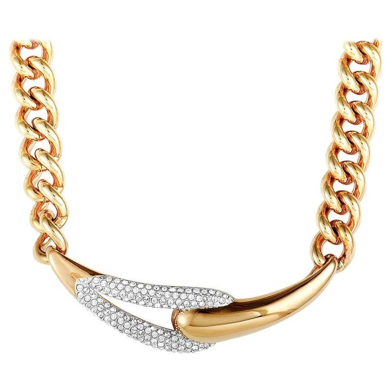 Swarovski Every Stainless Steel Rose Gold-Plated Crystal Necklace For Sale  at 1stDibs | 5195167, swarovski rose gold necklace, rose gold crystal  necklace