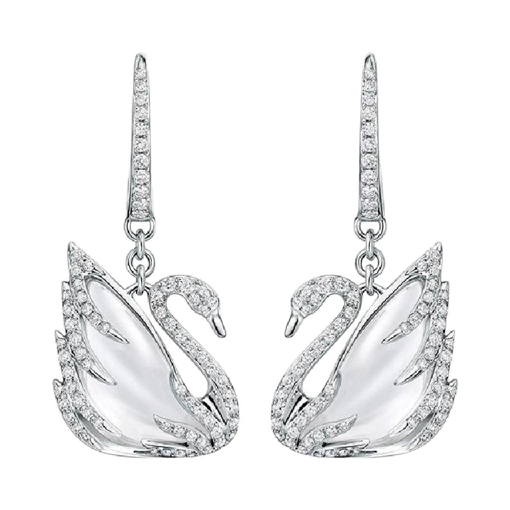 Swarovski Faithful Swan Earrings
