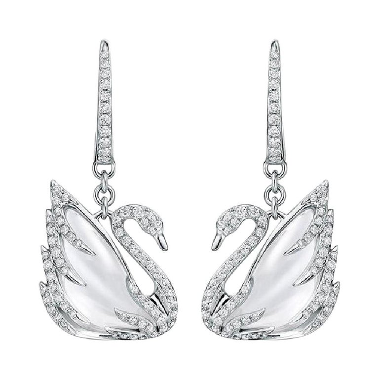 Swarovski Faithful Swan Earrings For Sale at 1stDibs | black swan earrings  swarovski, swan jewelry, swarovski black swan earrings
