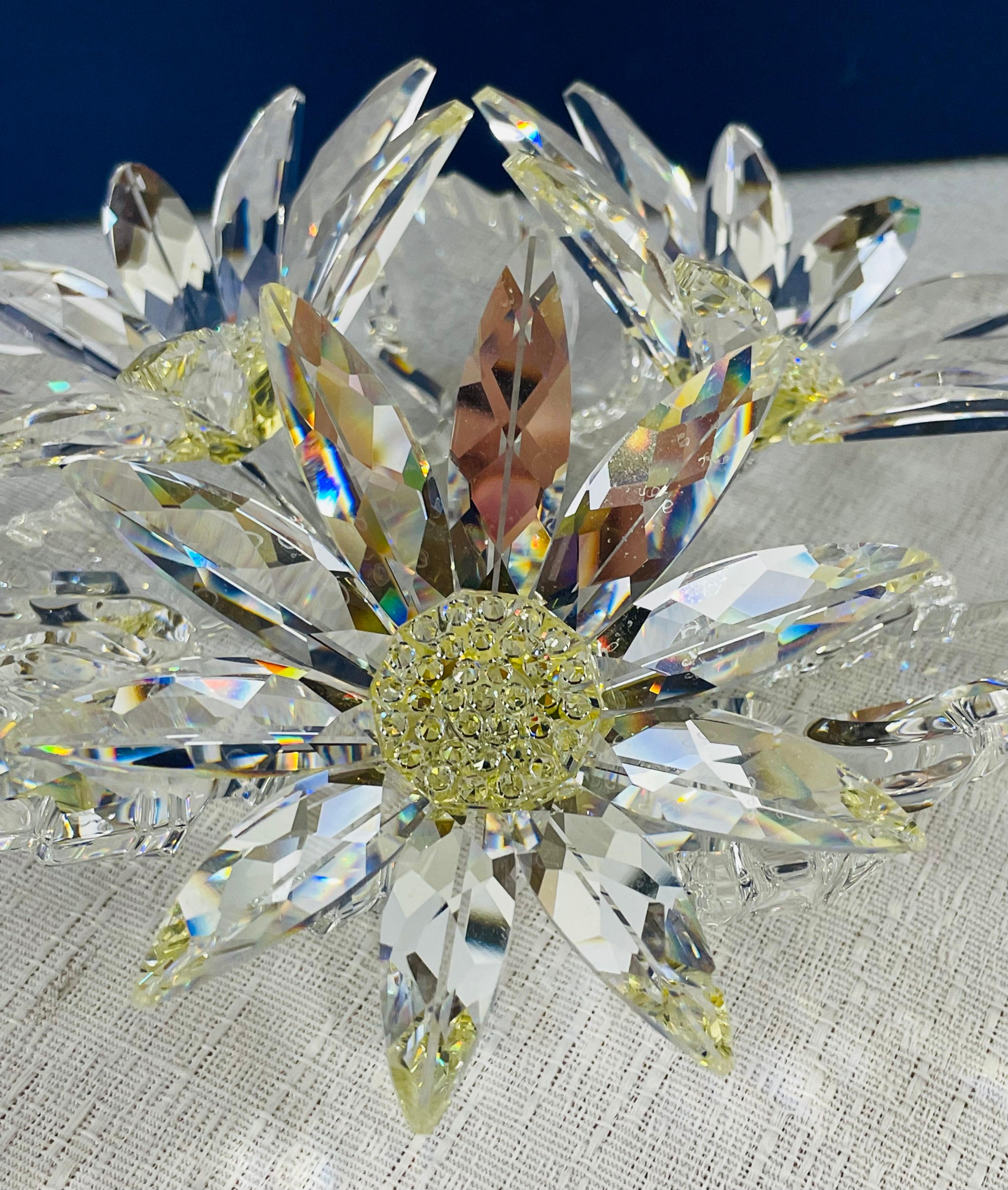Crystal Swarovski Figurine Flowers Arrangement  For Sale