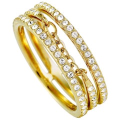 Swarovski Fine Gold-Plated Crystal Ring