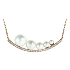 Swarovski Fundamental Crystal and Crystal Pearl Necklace