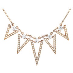 Swarovski Funk Collana a catena con cristalli placcati oro rosa