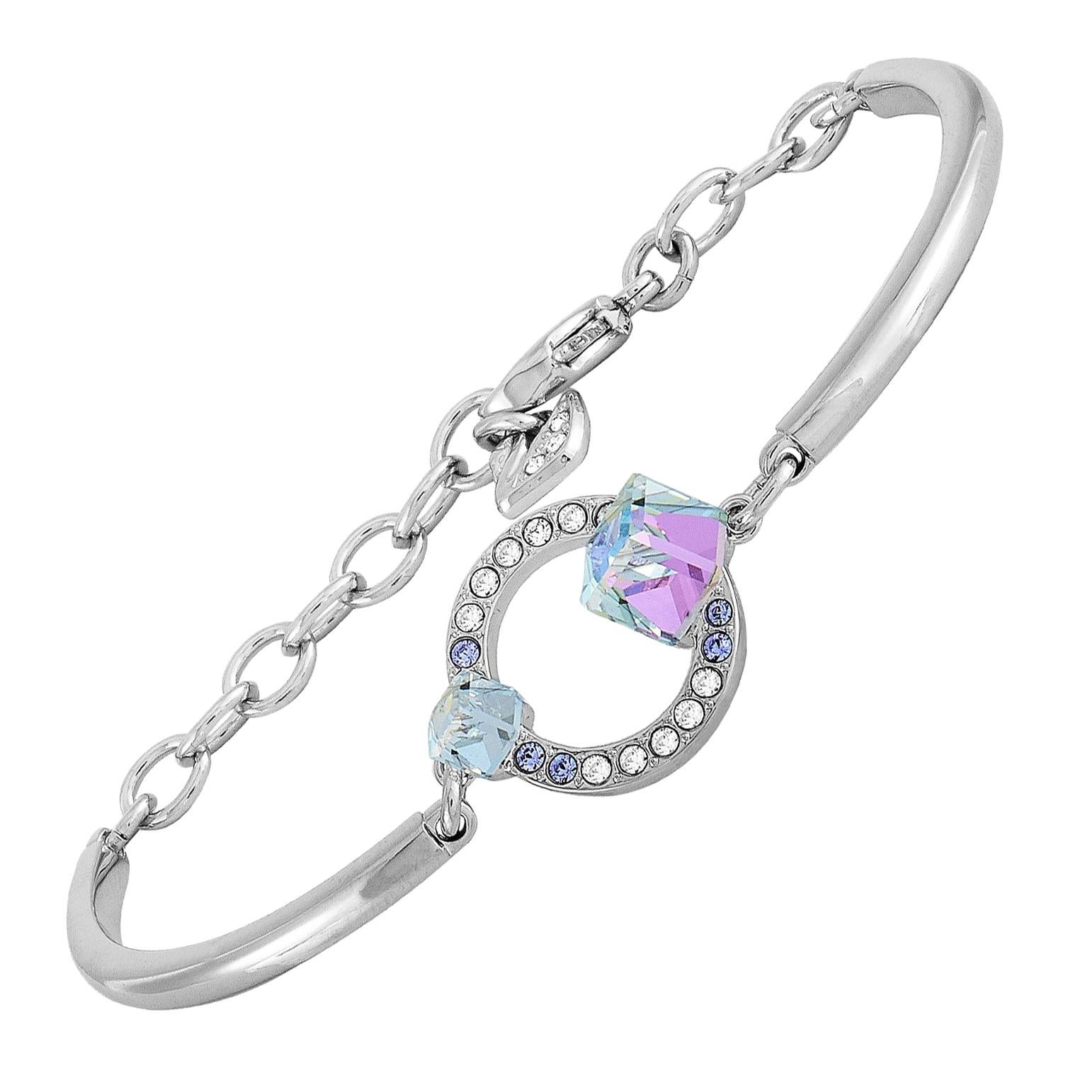 Swarovski Crystal Bangle Bracelet For Sale at 1stdibs