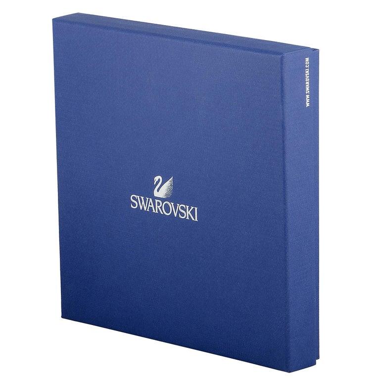 Swarovski-Halskette aus weißem und roségoldfarbenem Kristall mit Geometrie Damen