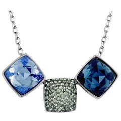 Swarovski Glance Rhodium-Plated Crystal Necklace