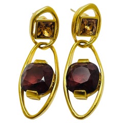 SWAROVSKI Vergoldete Designer-Ohrringe aus Kristall