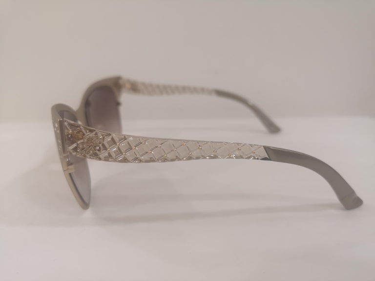 Swarovski Gold Metal Sunglasses