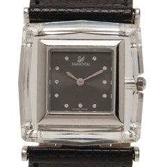 Swarovski Grey Stainless Steel Rock N Light Women's Wristwatch 30MM