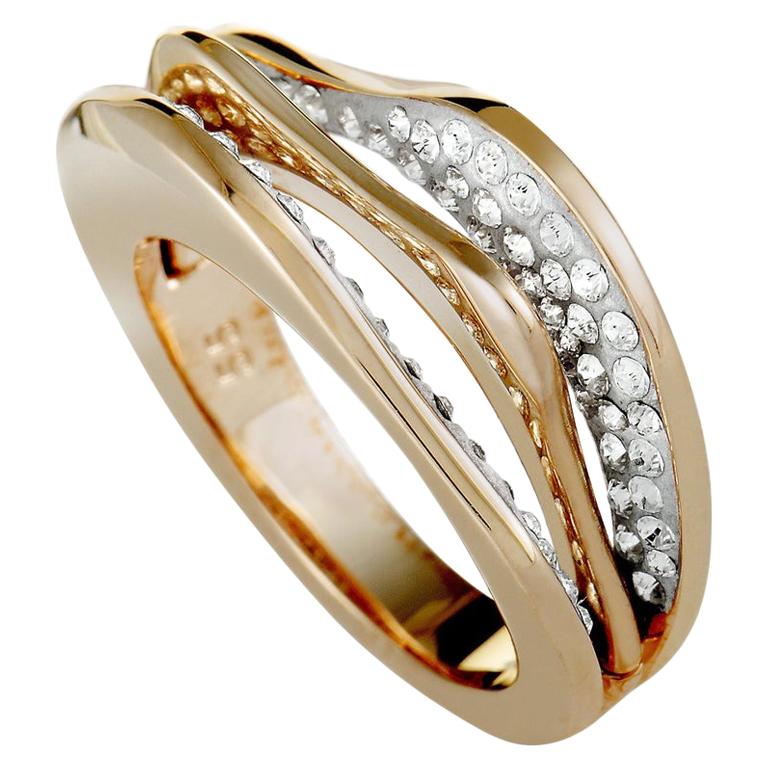 Swarovski Hilly Rose Gold-Plated Crystal Ring
