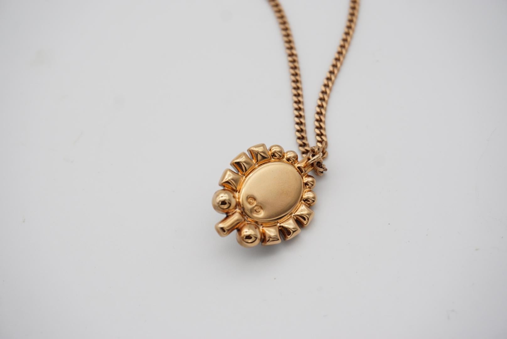Swarovski - Grande collana di cristalli ovali bianchi e neri con perle in oro rosa in vendita 5