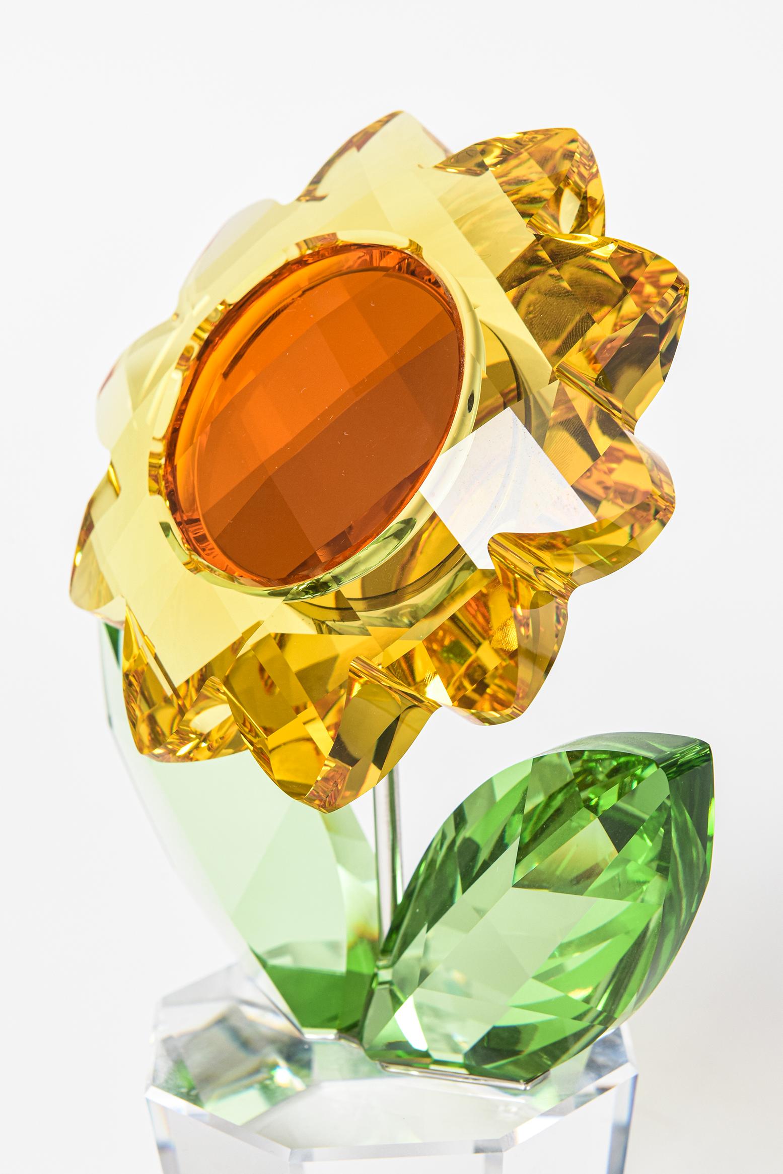 Austrian Swarovski Large Sunflower from Happy Flowers Collection