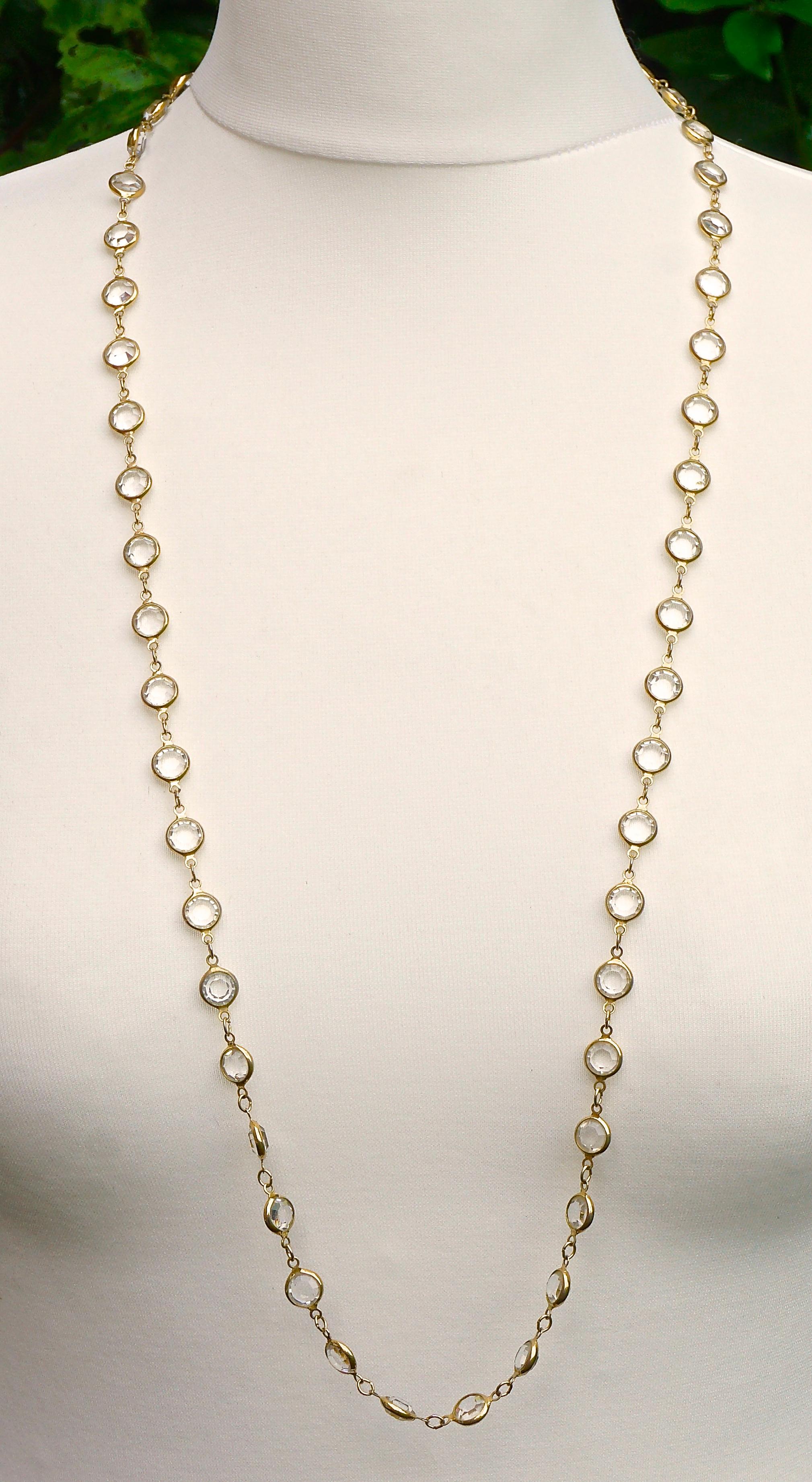 swarovski long necklace