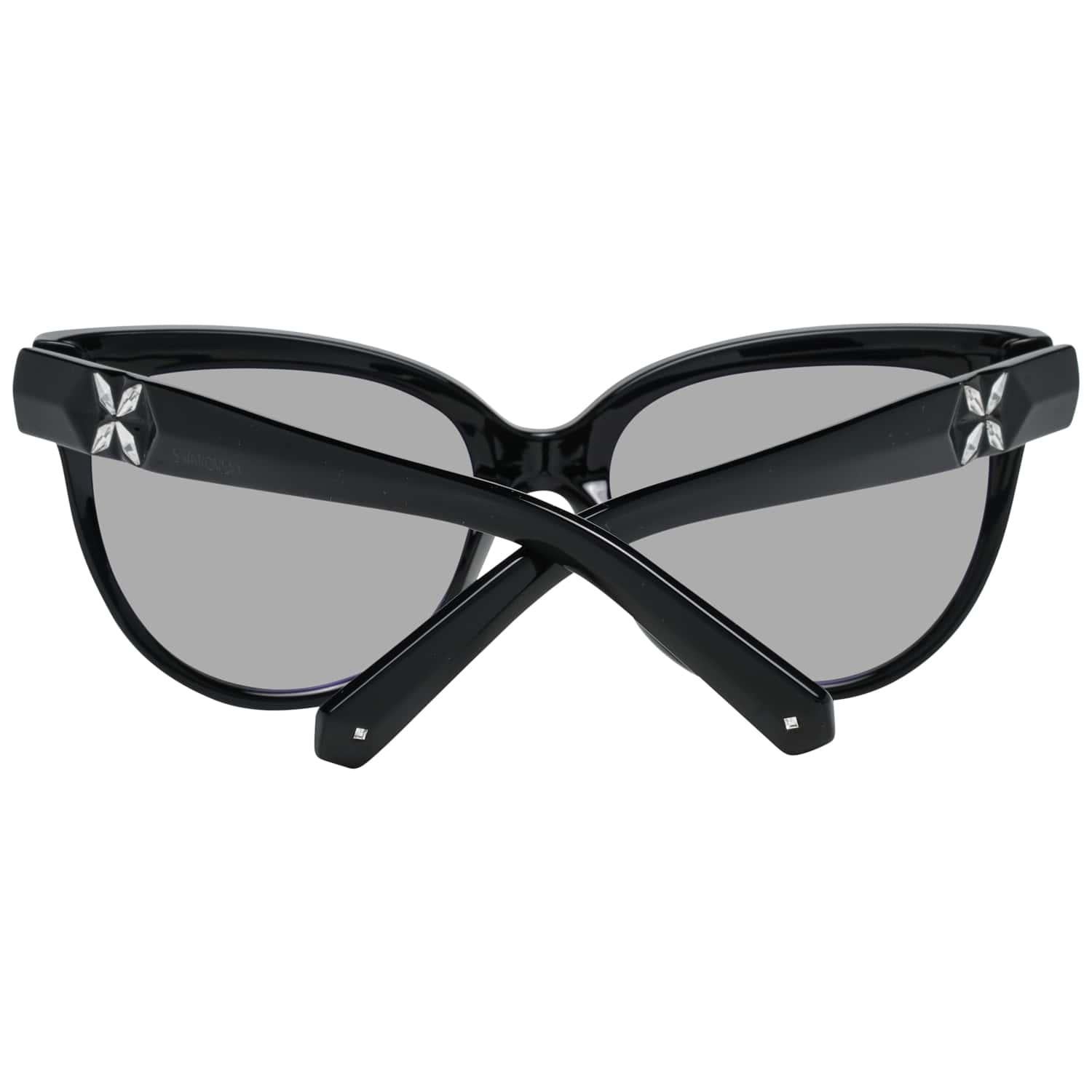 Swarovski Mint Women Black Sunglasses SK0187 5601B 56-18-135 mm In Excellent Condition In Rome, Rome