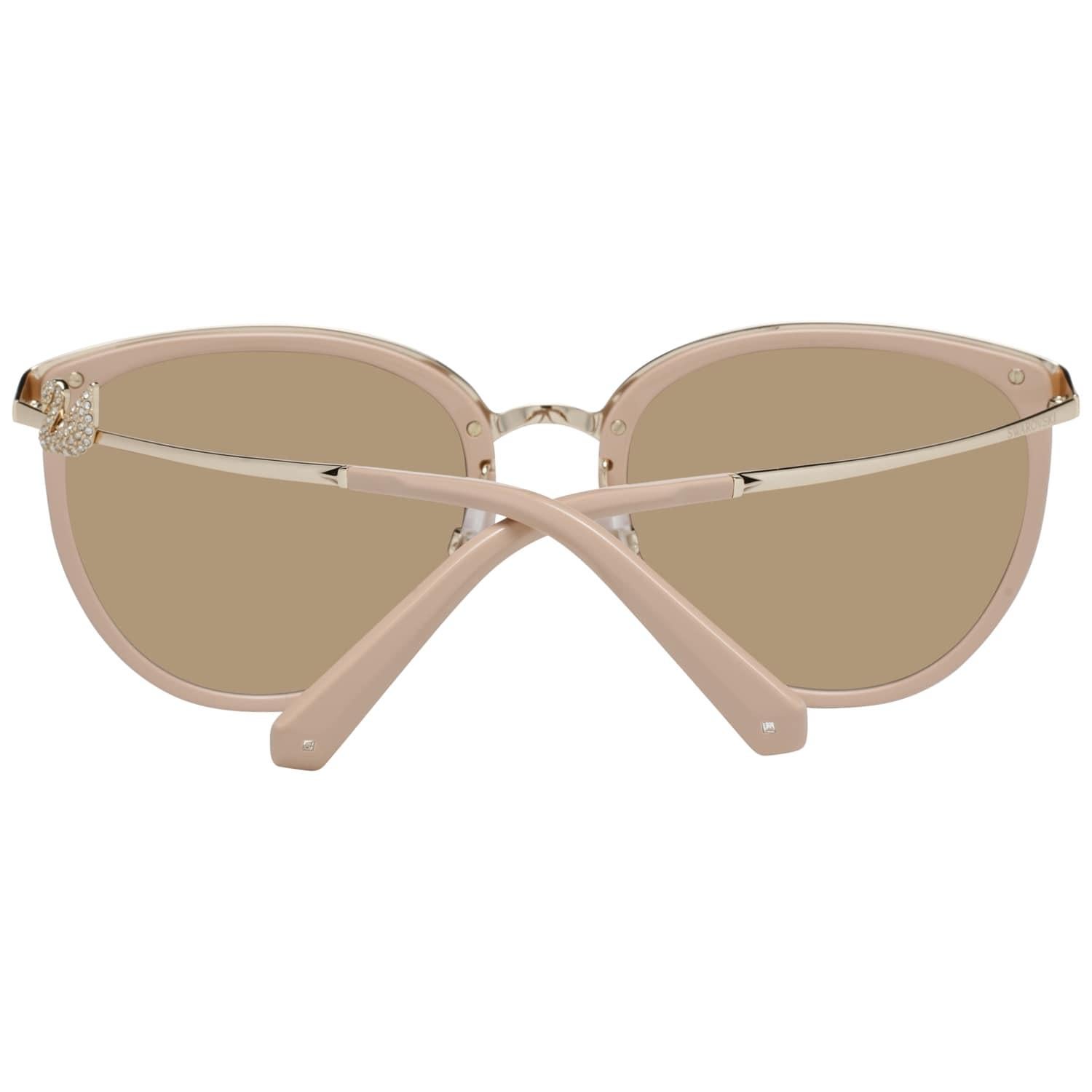 Swarovski Mint Women Gold Sunglasses SK0247-K 6032G 60-22-152 mm In Excellent Condition In Rome, Rome