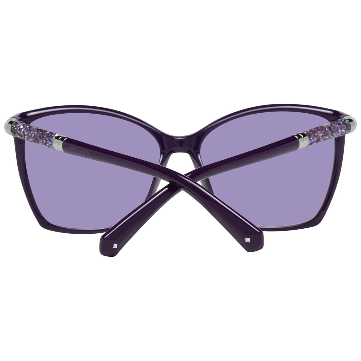 Swarovski Mint Women Purple Sunglasses SK0148 5683Z 56-15-130 mm In Excellent Condition In Rome, Rome