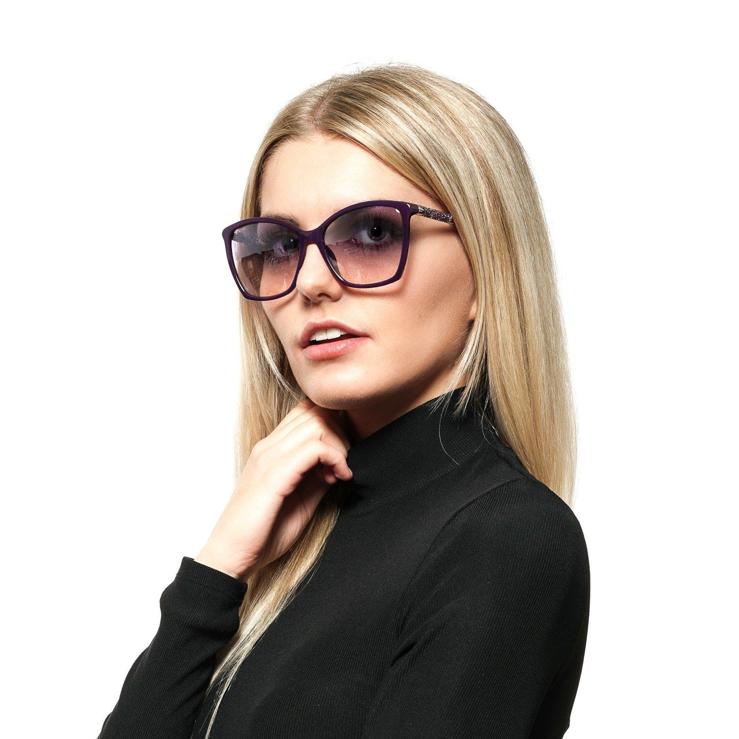 Women's Swarovski Mint Women Purple Sunglasses SK0148 5683Z 56-15-130 mm