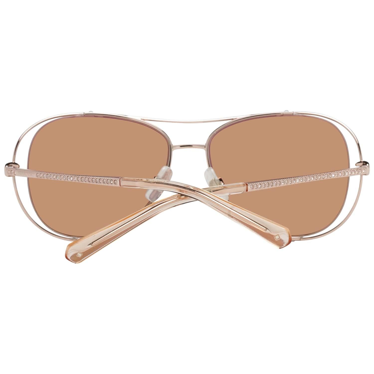 Swarovski Mint Women Rose Gold Sunglasses SK0231 5528G 55-15-140 mm In Excellent Condition In Rome, Rome