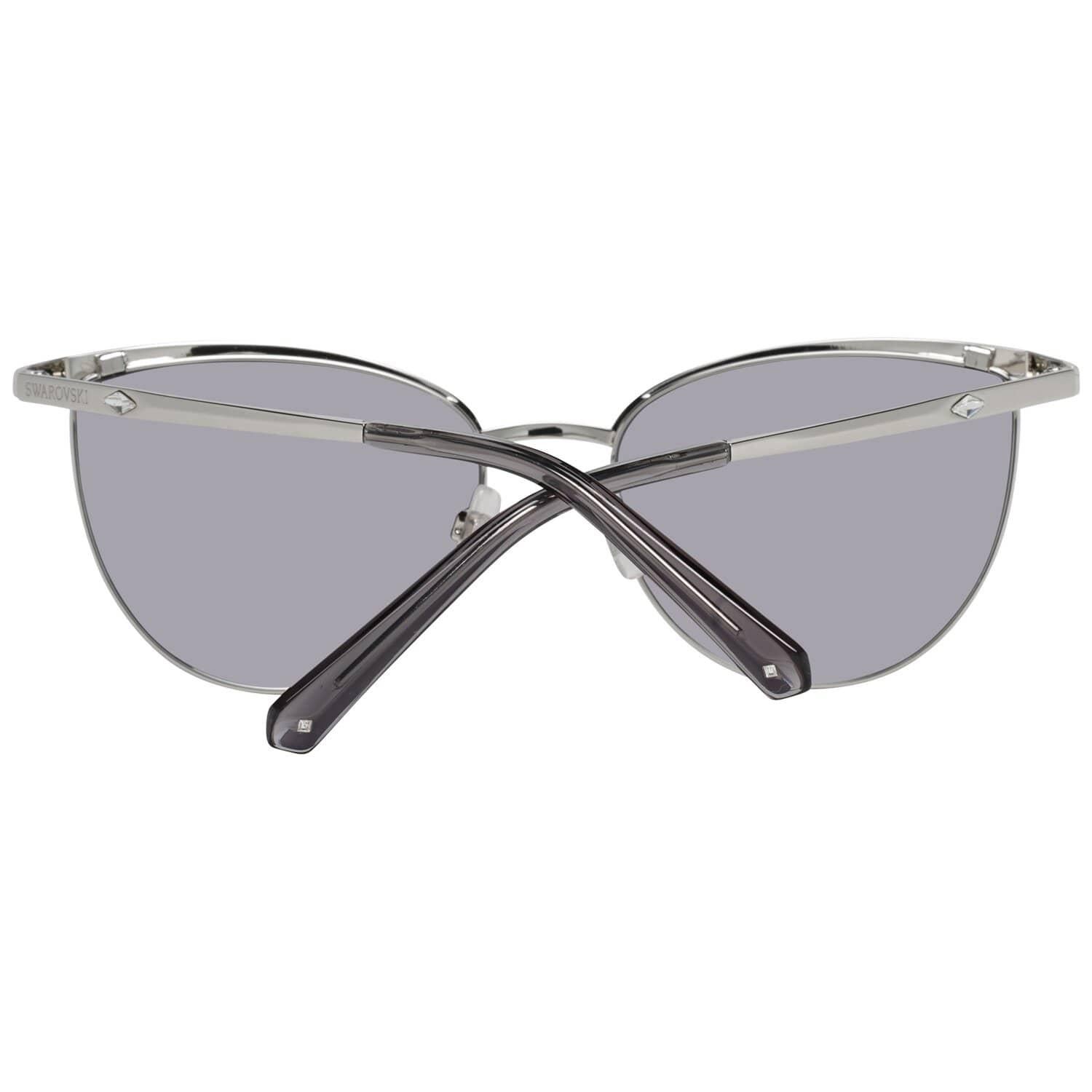 Swarovski Mint Women Silver Sunglasses SK0195 5616B 56-17-145 mm In Excellent Condition In Rome, Rome