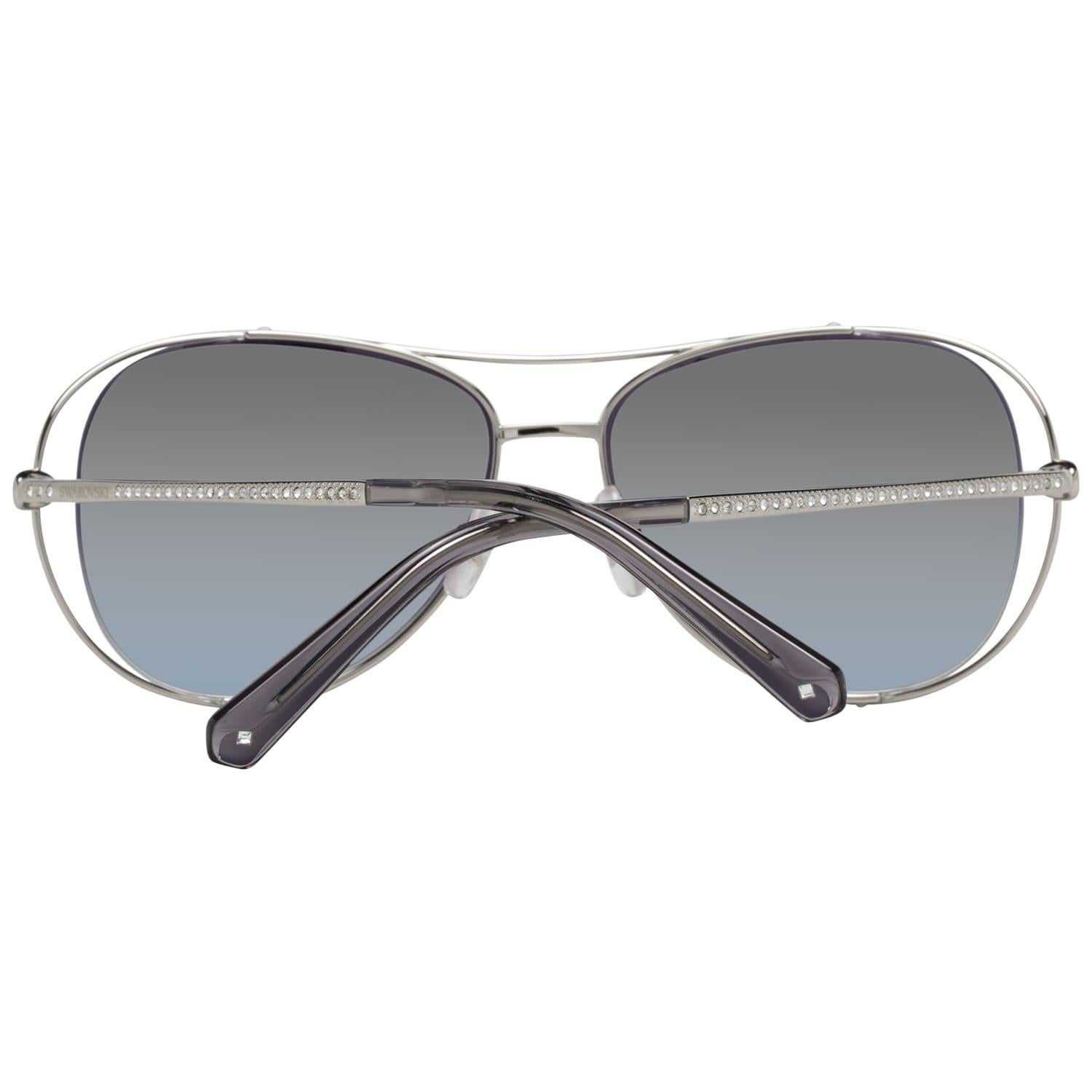 Swarovski Mint Women Silver Sunglasses SK0231 5516C 55-15-140 mm In Excellent Condition In Rome, Rome