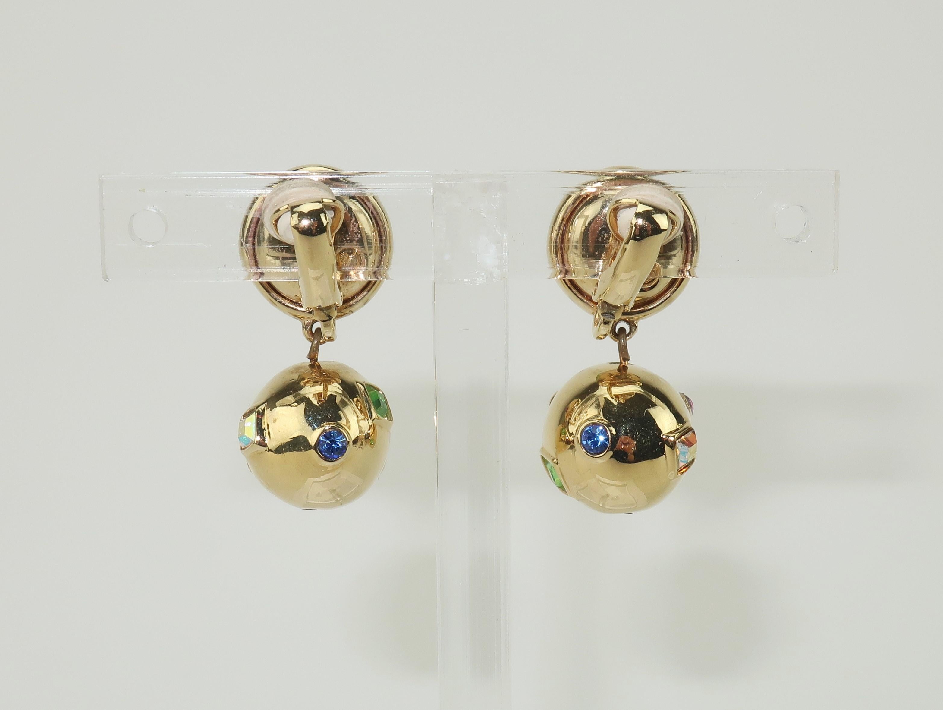 sculptural orb earrings