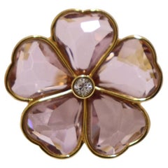 Swarovski Pink Melancholy Flower Ring