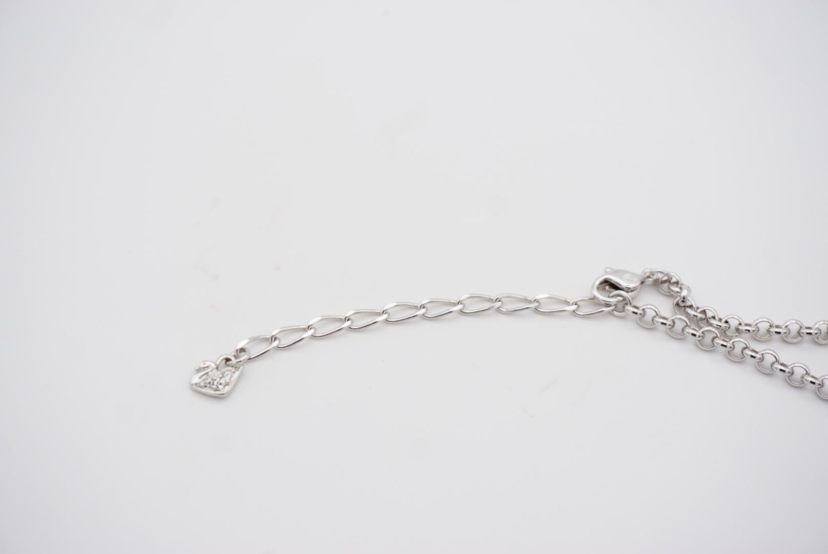Collar gargantilla de plata con cristales biselados Swarovski Polar Bestiary Charms en venta 8