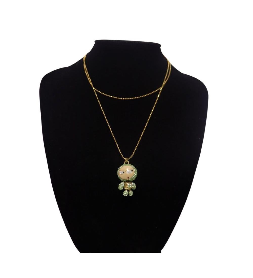Swarovski Rare Collector's Eliot Pendant, Features 3 hooks to adjust different lengths.

Material: Crystals, Zircona, Gold Tone Plated
Full Length: 91.5cm
Overall condition: Good