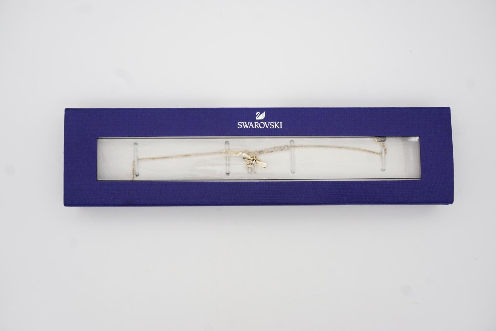 Swarovski Remix Collection Vivid Bee Bracelet à breloques en or, taille M en vente 3