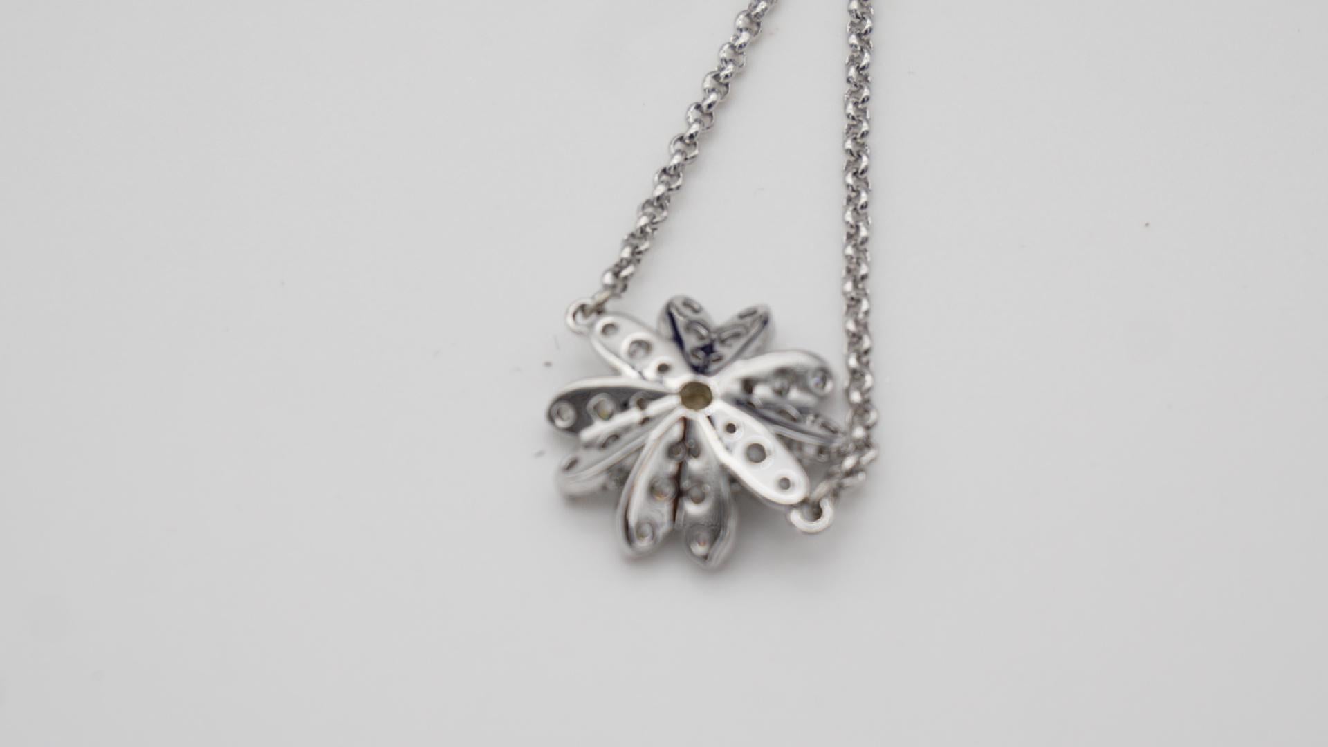 Swarovski Remix Flower Daisy Yellow Crystals Strand White Rhodium Bracelet 8