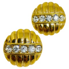 SWAROVSKI SAL orecchini firmati vintage con cristalli placcati in oro