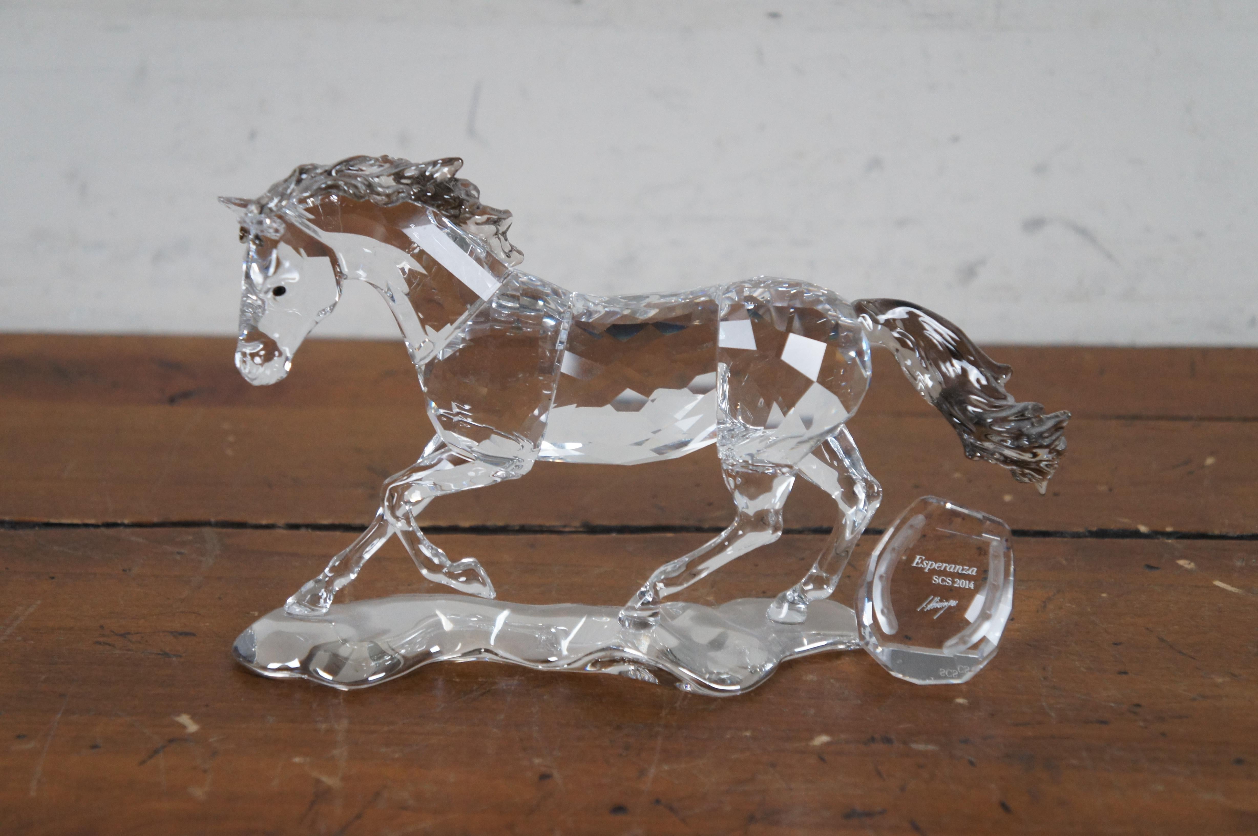 20th Century Swarovski SCS Annual Edition Equestrian Horse Esperanza w COA Box