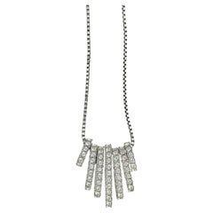 Swarovski Seven Interchangeable Hoops Glitter Clear Crystals Versatile Necklace