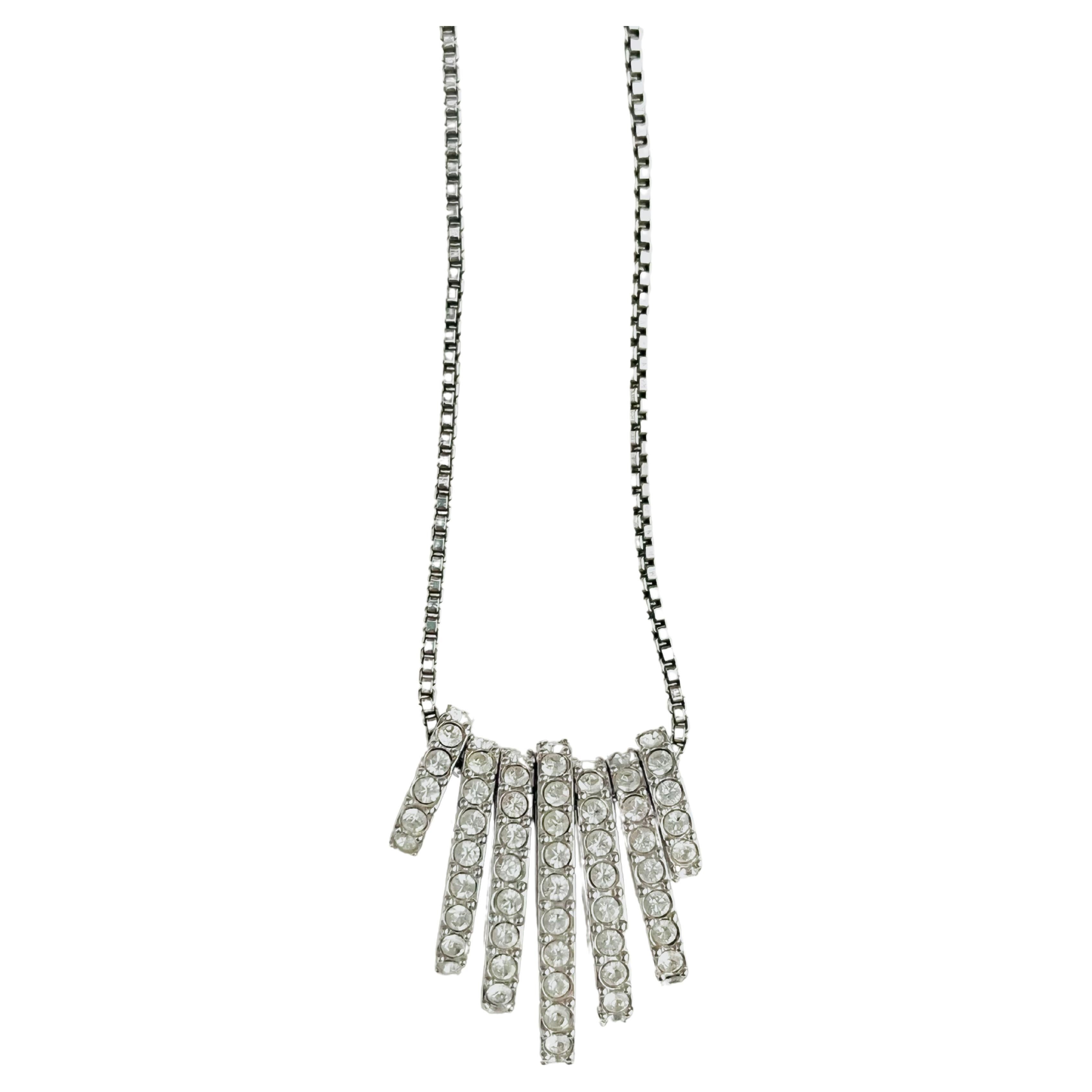 Swarovski Siete Aros Intercambiables Glitter Cristales Transparentes Collar Versátil en venta